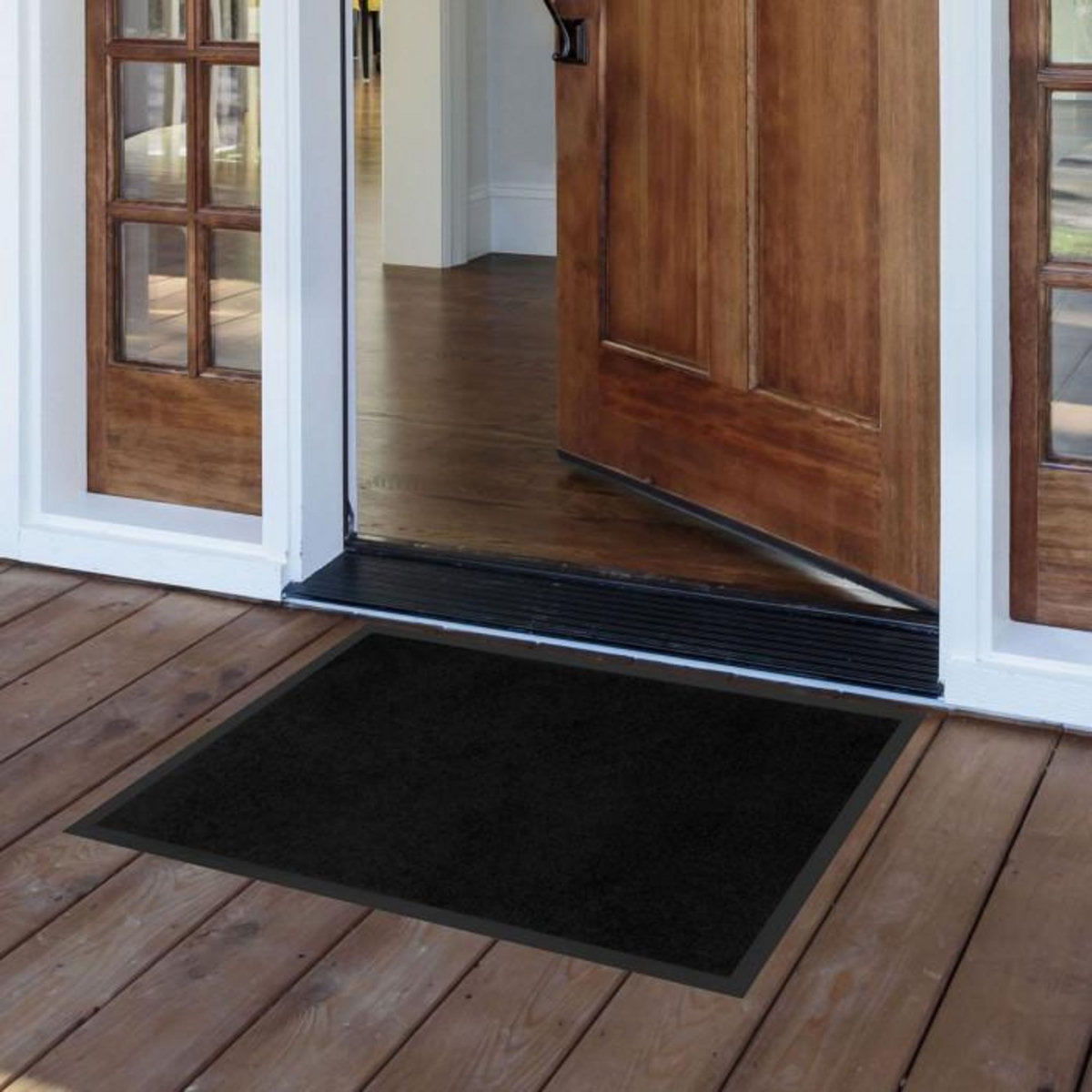 Paris Prix Tapis d'Entrée Antipoussière  Telio  50x80cm Noir