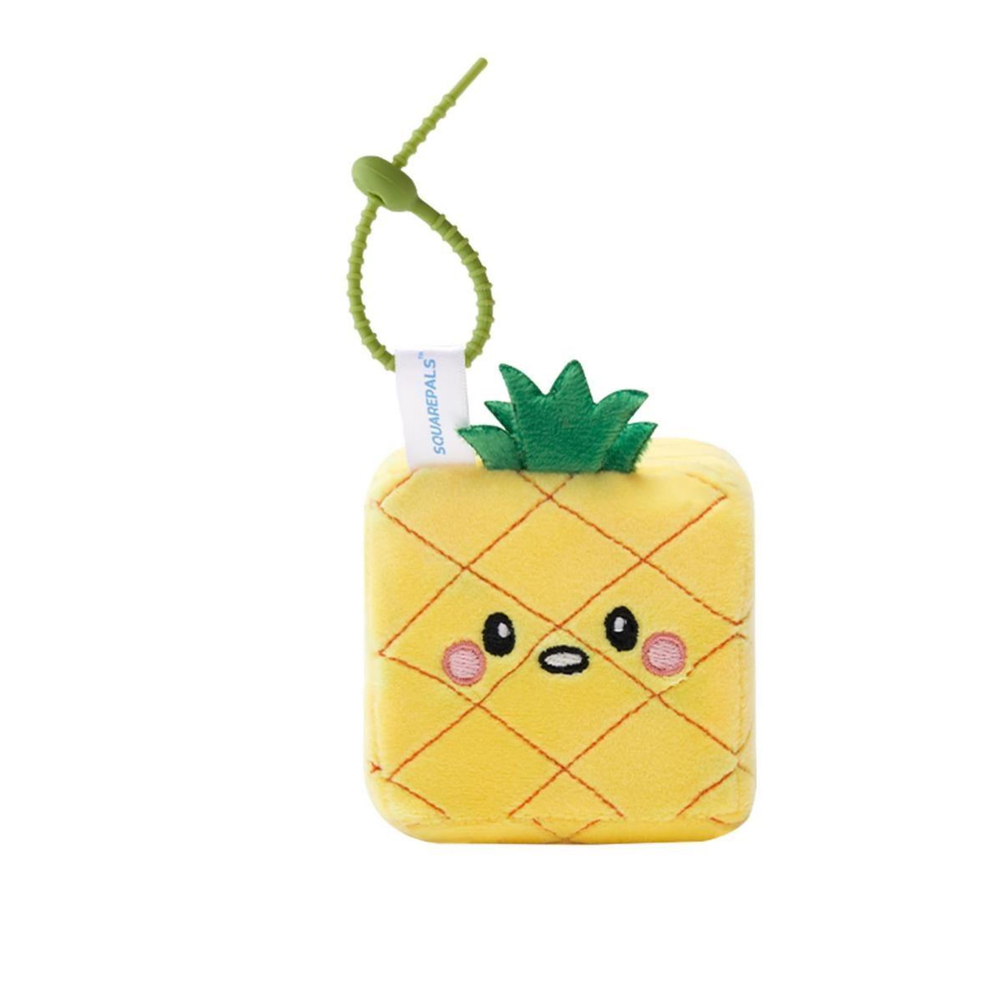 MGM Squarepal porte clés - ananas - peluche anti-stress - à partir de 2 ans