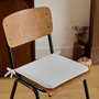 Voir la diapositive 4 : ATMOSPHERA Galette de Chaise Uni  Lilou  38x38cm Ivoire