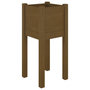 Voir la diapositive 2 : VIDAXL Jardiniere d'exterieur Marron miel 31x31x70 cm Bois de pin