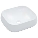VIDAXL Lavabo 44,5 x 39,5 x 14,5 cm Ceramique Blanc