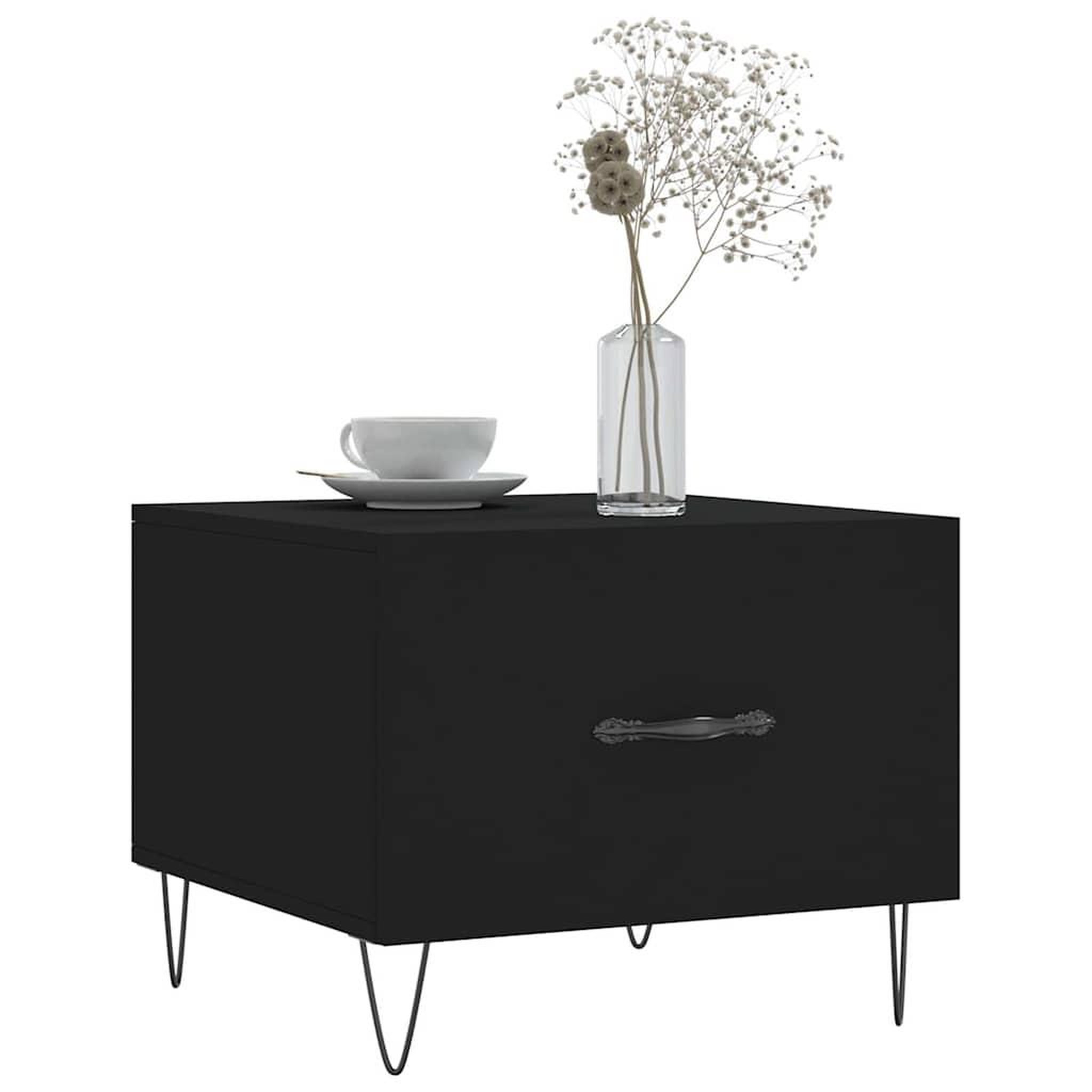 Voir la diapositive 3 : VIDAXL Tables basses 2 pcs noir 50x50x40 cm bois d'ingenierie