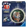RAVENSBURGER Puzzle 3D rond lumineux 72 pièces : les felins