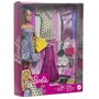 Voir la diapositive 2 : BARBIE Poupée Barbie multicolore avec tenues modernes et accessoires