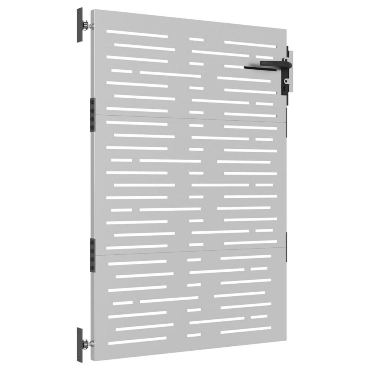 VIDAXL Portail de jardin 85x125 cm acier corten conception de carre