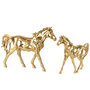 Voir la diapositive 6 : Paris Prix Statuette Cheval Ajouré  Hollywood  57cm Doré