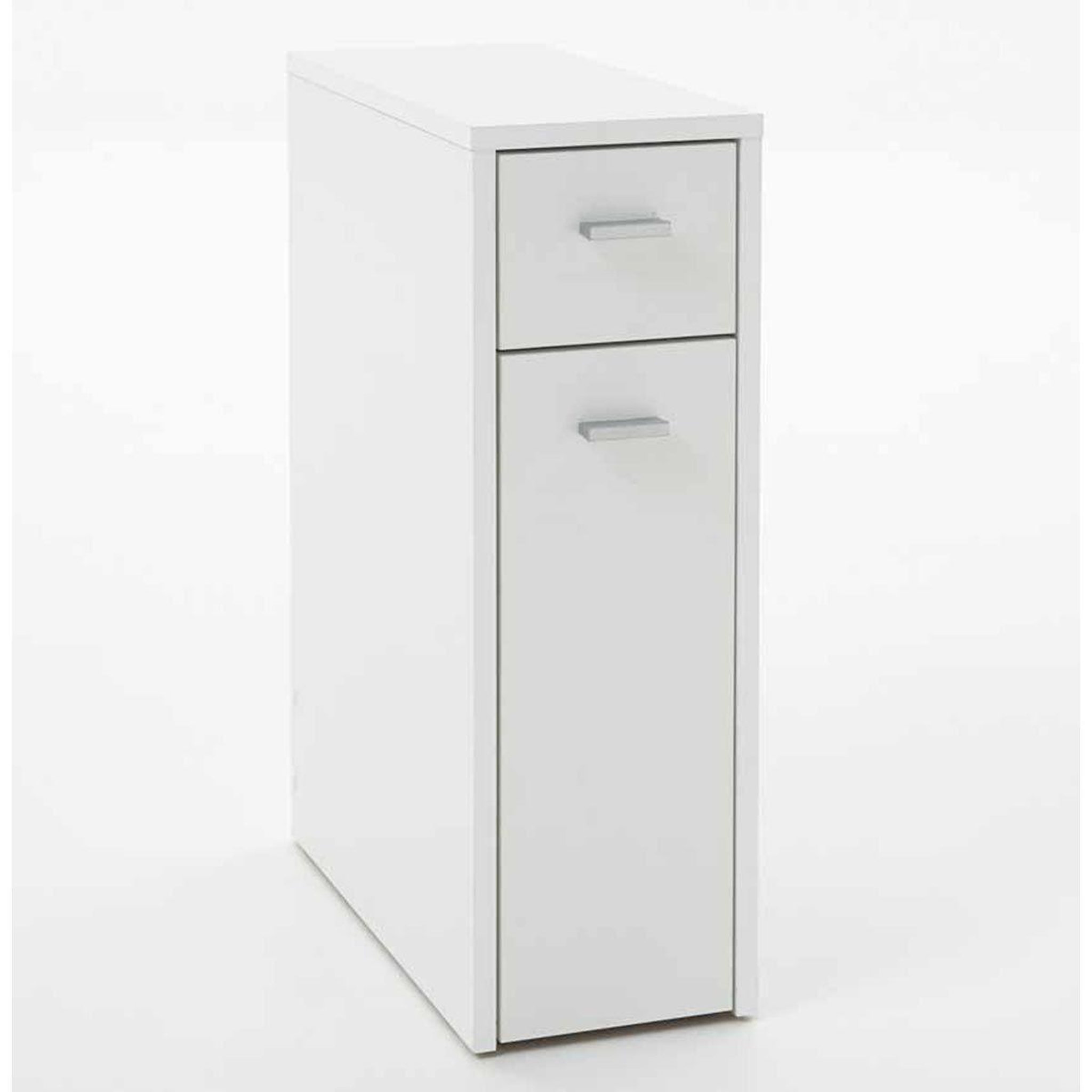 Voir la diapositive 2 : Paris Prix Colonne 2 tiroirs design  fredon  61cm blanc