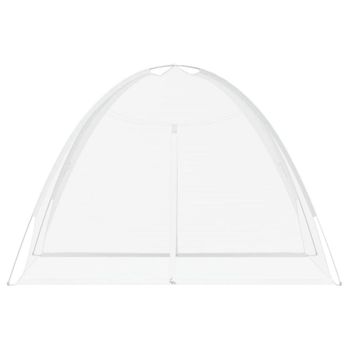 VIDAXL Moustiquaire mongole avec portes 220 maille blanc 200x150x140cm