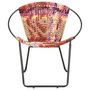 Voir la diapositive 2 : VIDAXL Chaise ronde Chindi Multicolore Tissu