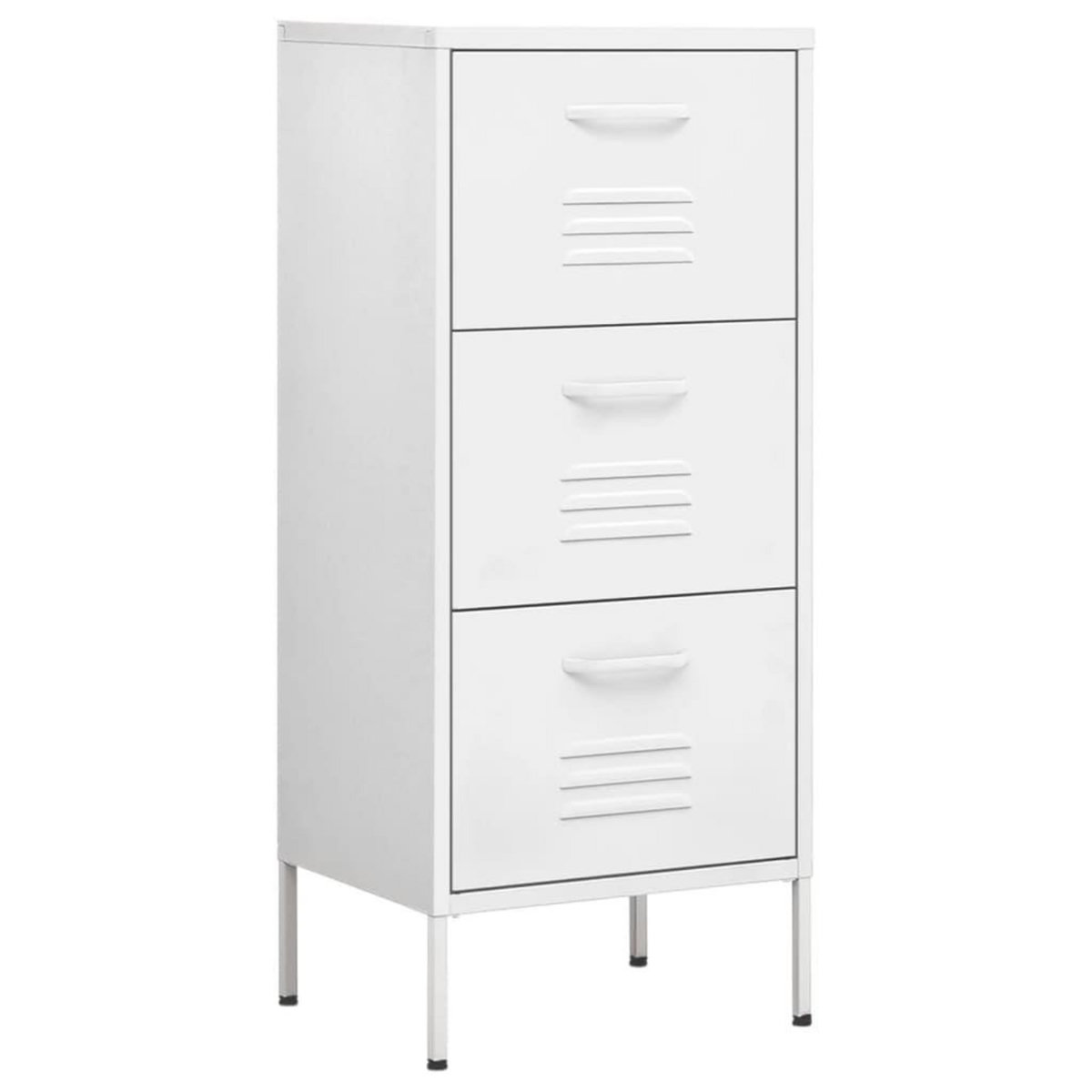 VIDAXL Armoire de rangement Blanc 42,5x35x101,5 cm Acier