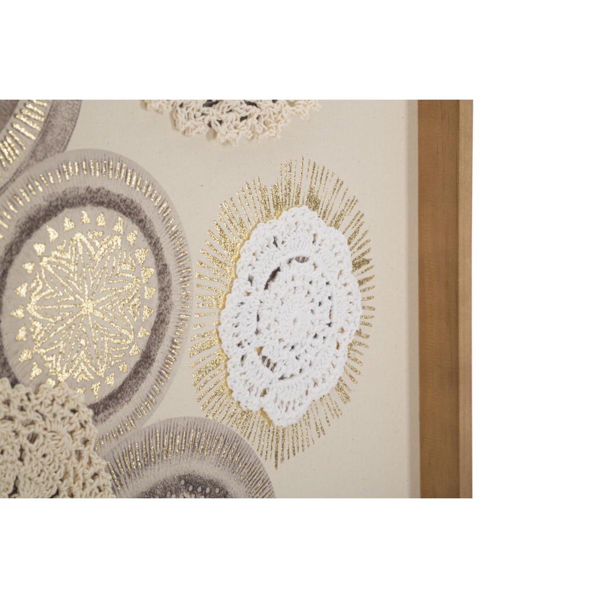Voir la diapositive 3 : Paris Prix Tableau imprimé déco  circly  45x60cm marron