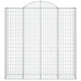 Voir la diapositive 4 : VIDAXL Paniers a gabions arques 9 pcs 200x50x200/220 cm Fer galvanise