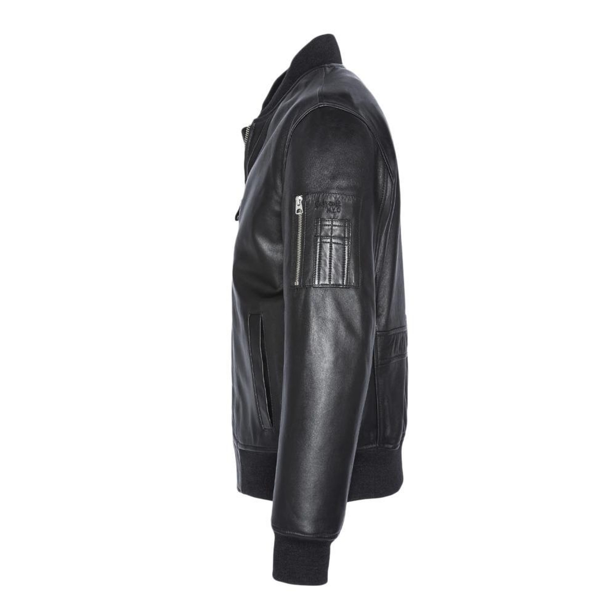 Voir la diapositive 4 : Schott Blouson cuir noir homme schott lcbomba
