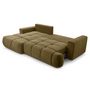 Voir la diapositive 4 : BEST MOBILIER Leonie - canapé d'angle gauche 4 places convertible avec coffre en velours texturé