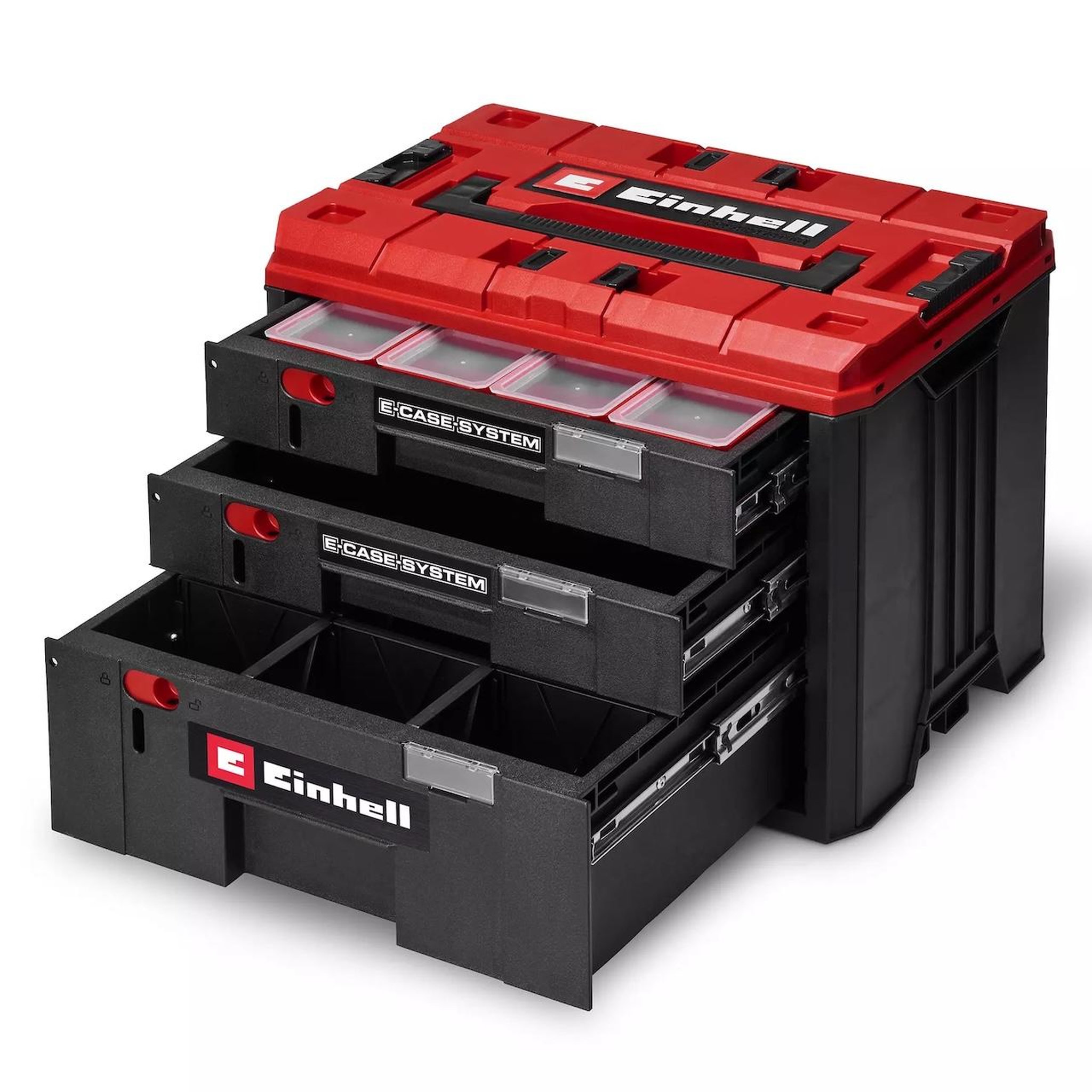 Einhell Mallette à tiroirs modulaire - e-case einhell - 3 tiroirs verrouillables - système empilable