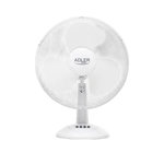 ADLER Ventilateur de Table Adler Europe AD 7304 Blanc Silencieux
