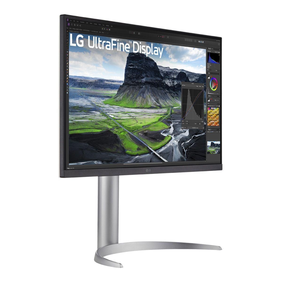 LG Ecran PC UltraFine 27UQ850V-W Plat 27'' IPS