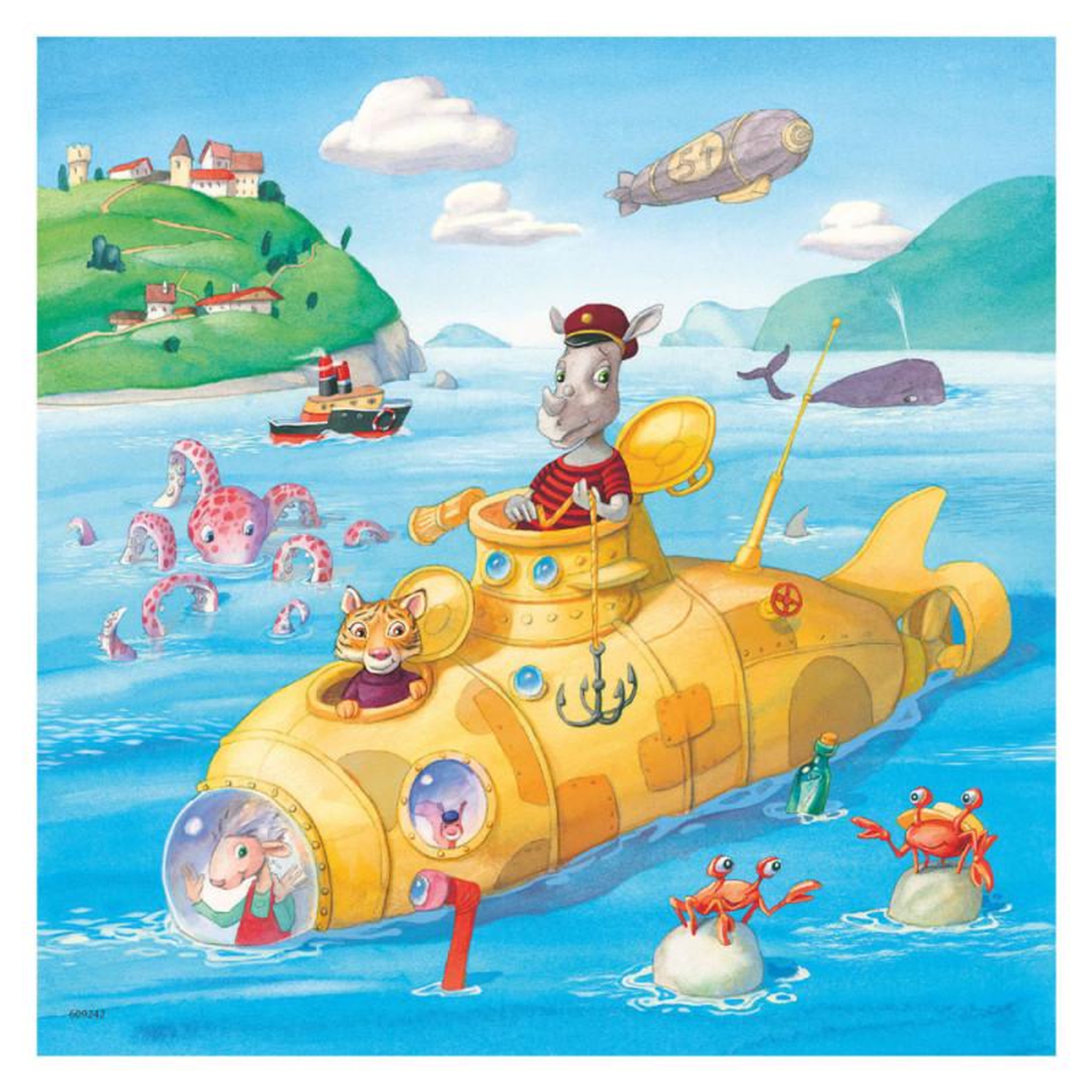 Voir la diapositive 3 : RAVENSBURGER Ravensburger - Water vehicles Jigsaw puzzle, 3x49pcs. 57207