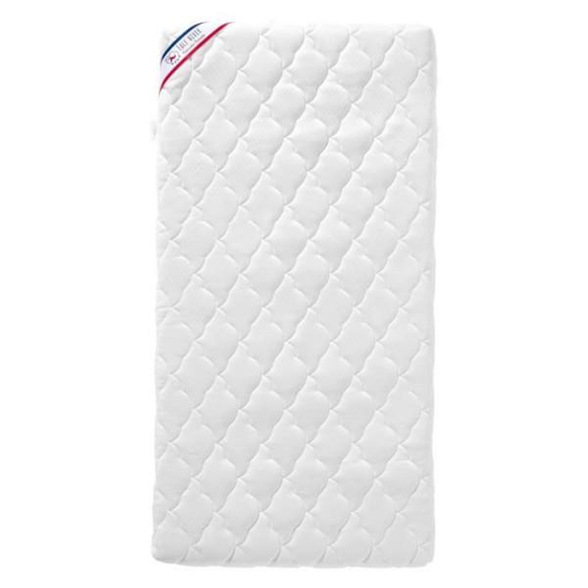 Voir la diapositive 1 : P'TIT LIT Matelas Bébé Parfait - 60x120x10 cm - 2 Faces : Été / Hiver - Déhoussable - Anti Acarien