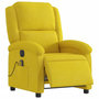 Voir la diapositive 3 : VIDAXL Fauteuil inclinable de massage electrique jaune velours