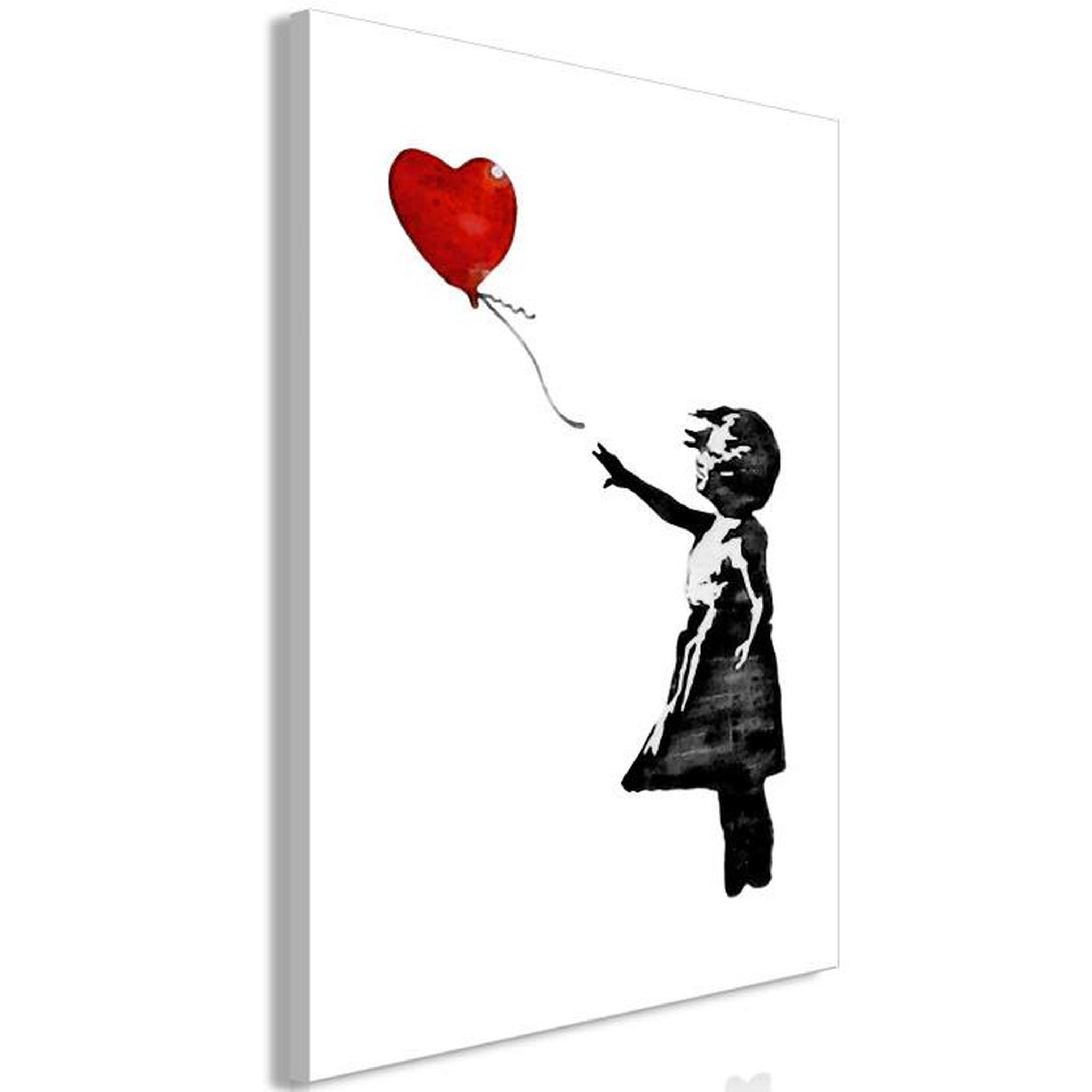 Paris Prix Tableau Imprimé  Banksy - Girl with Balloon. Coloris disponibles : Multicolore