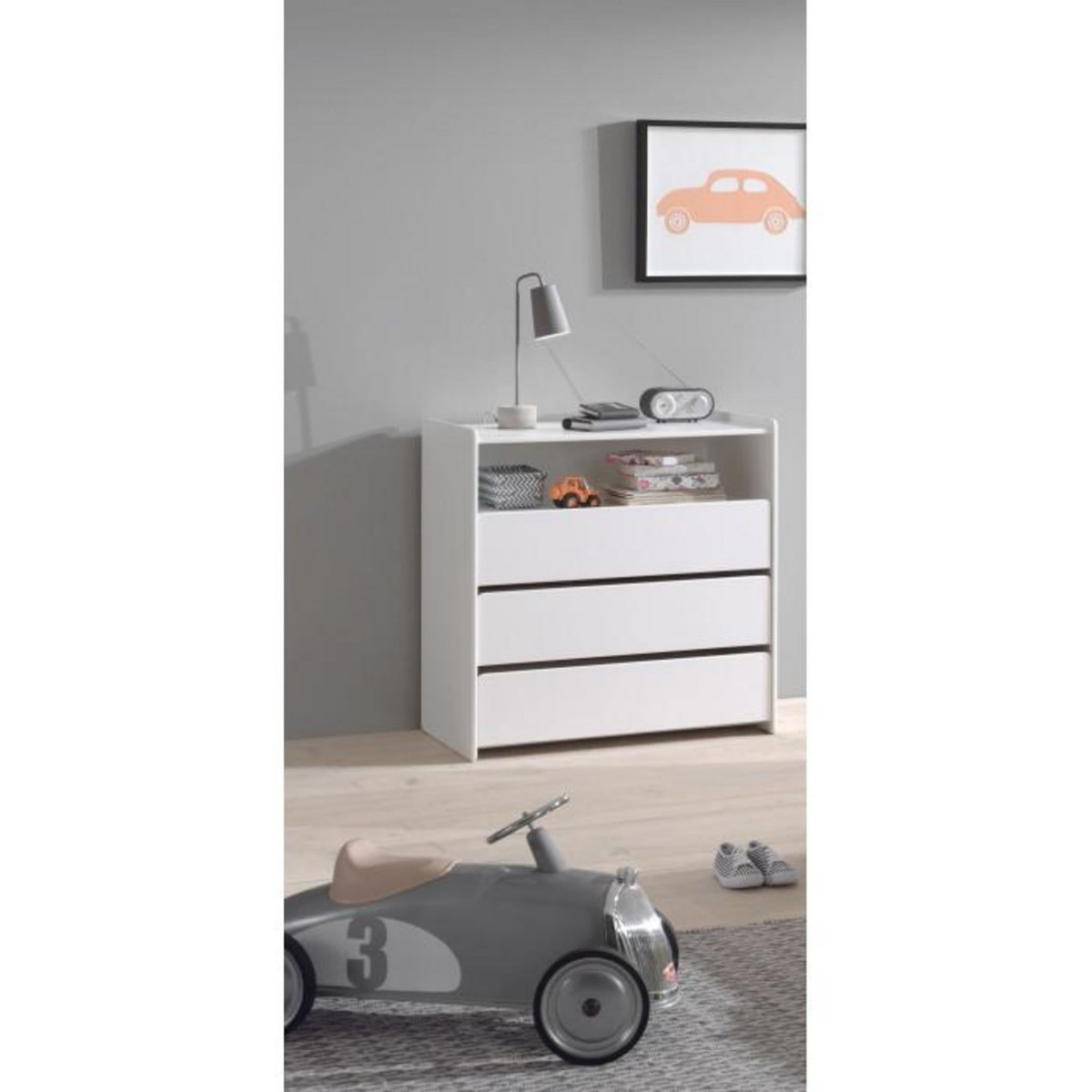 Paris Prix Pack - Commode & Plan à Langer  Kiddy  90cm Blanc