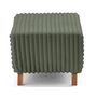Voir la diapositive 4 : BEST MOBILIER Cristal - bout de lit - en fausse fourrure côtelée