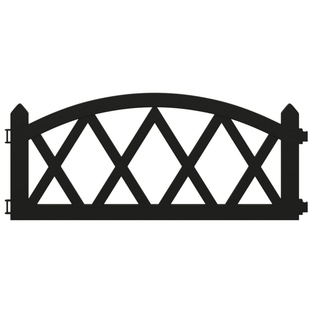 VIDAXL Bordures de pelouse 17 pcs Noir 10 m PP