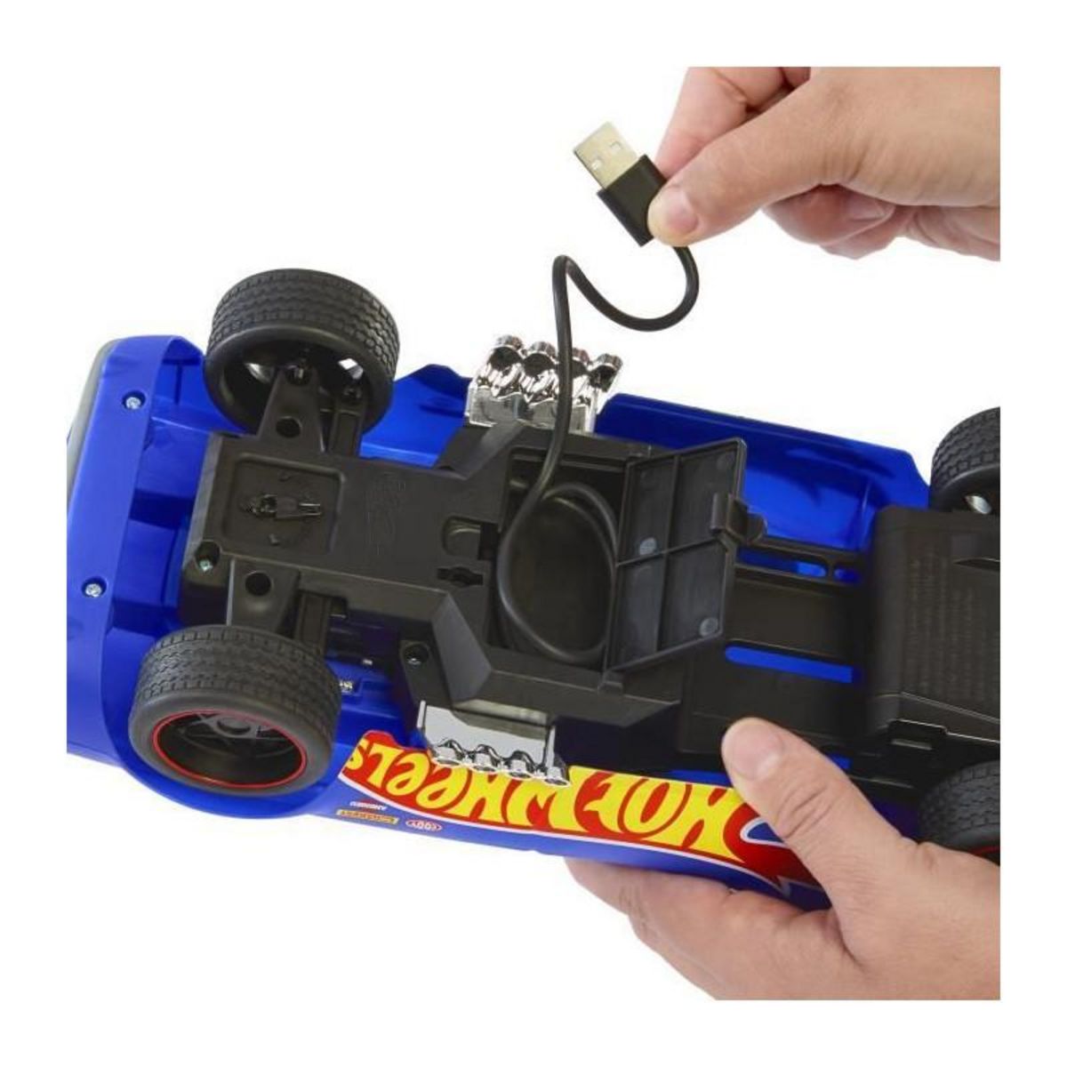 Hot Wheels HOT WHEELS Véhicule radiocommandé RODGER DODGER - Format 1/16 - Manette incluse