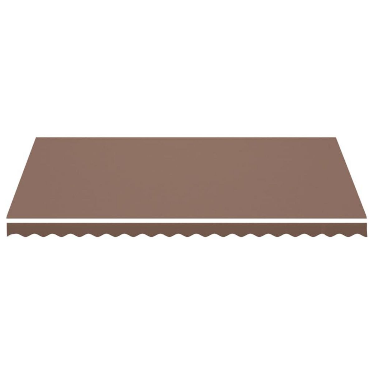 VIDAXL Tissu de remplacement pour auvent Marron 4,5x3 m