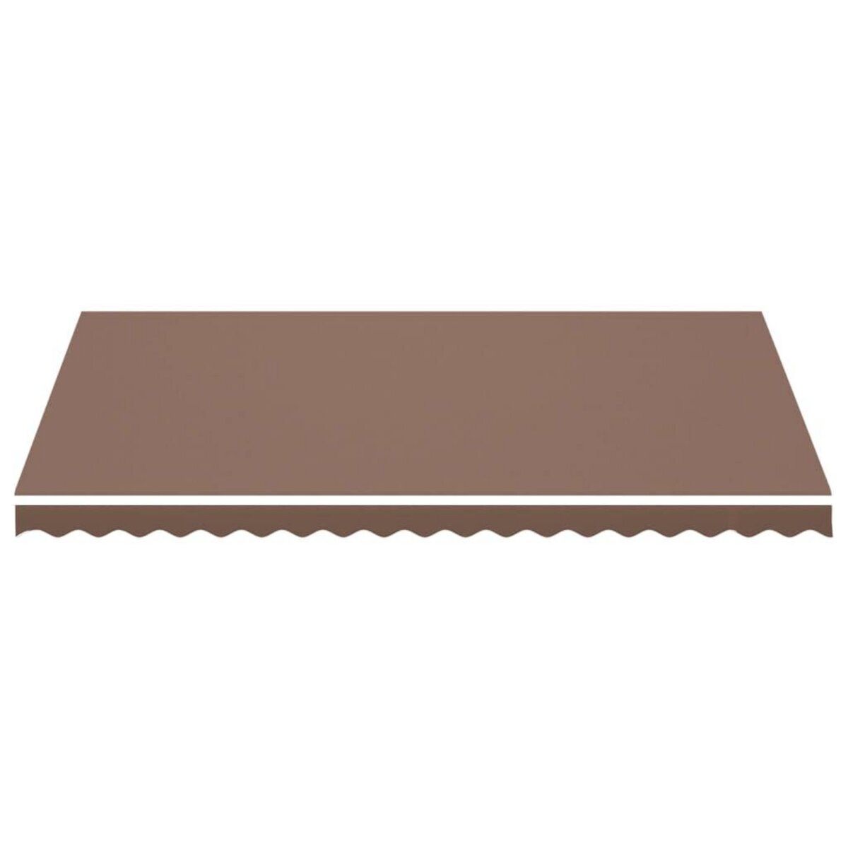 VIDAXL Tissu de remplacement pour auvent Marron 4,5x3 m