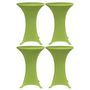Voir la diapositive 1 : VIDAXL Housses de table extensible 4 pcs 70 cm Vert