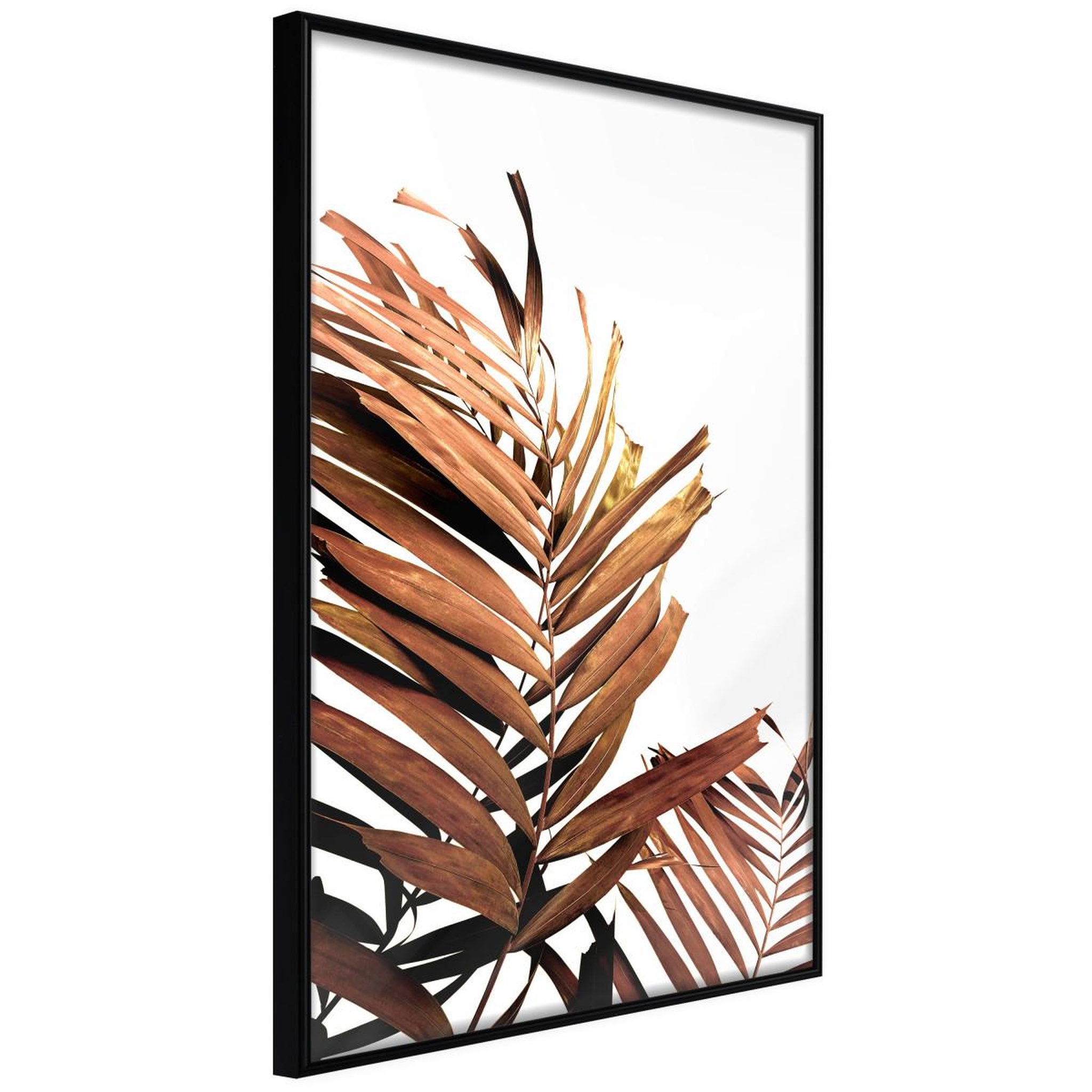 Paris Prix Affiche murale encadrée  copper palm. Coloris disponibles : Noir, Jaune