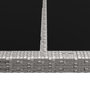 Voir la diapositive 4 : VIDAXL Table a manger d'exterieur Gris 200x150x74 cm Resine tressee