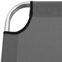 Voir la diapositive 5 : VIDAXL Chaise longue pliable extra haute pour seniors Gris Aluminium
