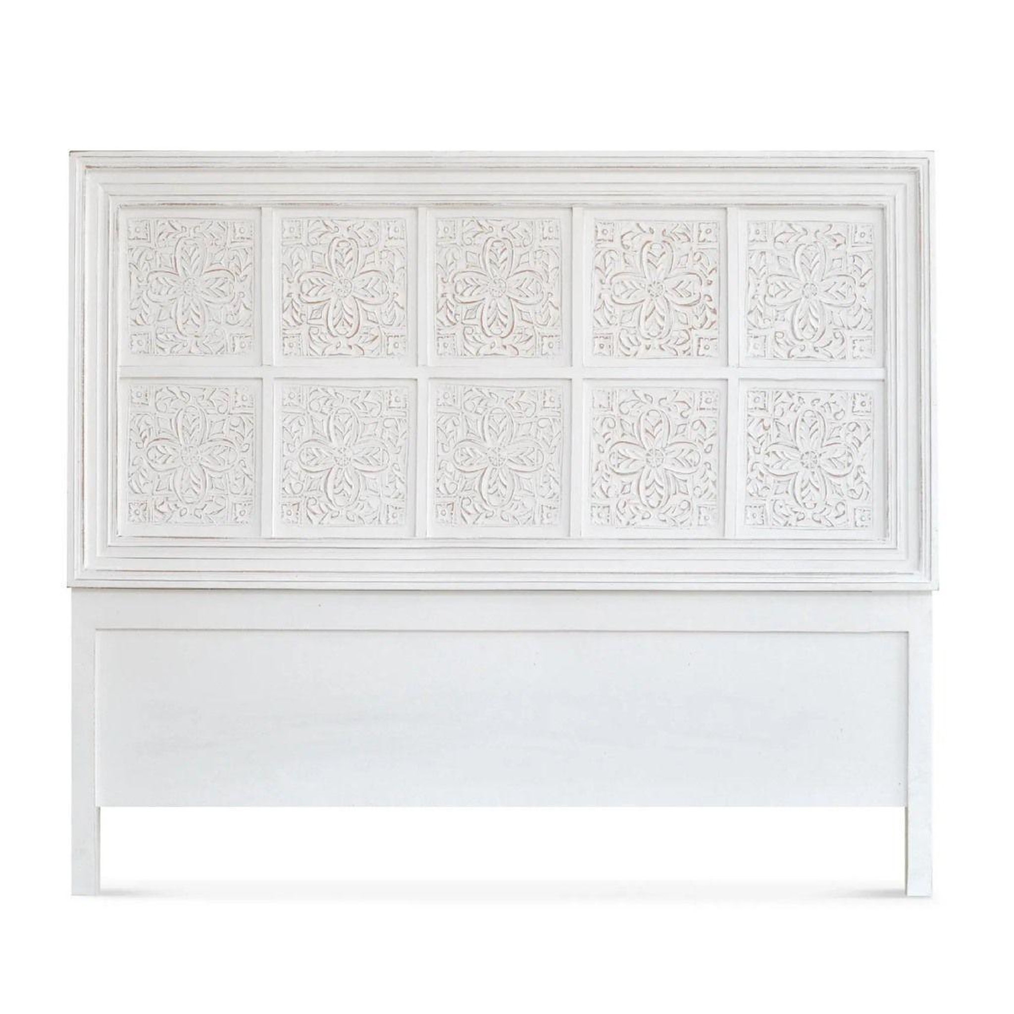 Voir la diapositive 1 : Paris Prix Tête de lit design bohème  gwen  160cm blanc