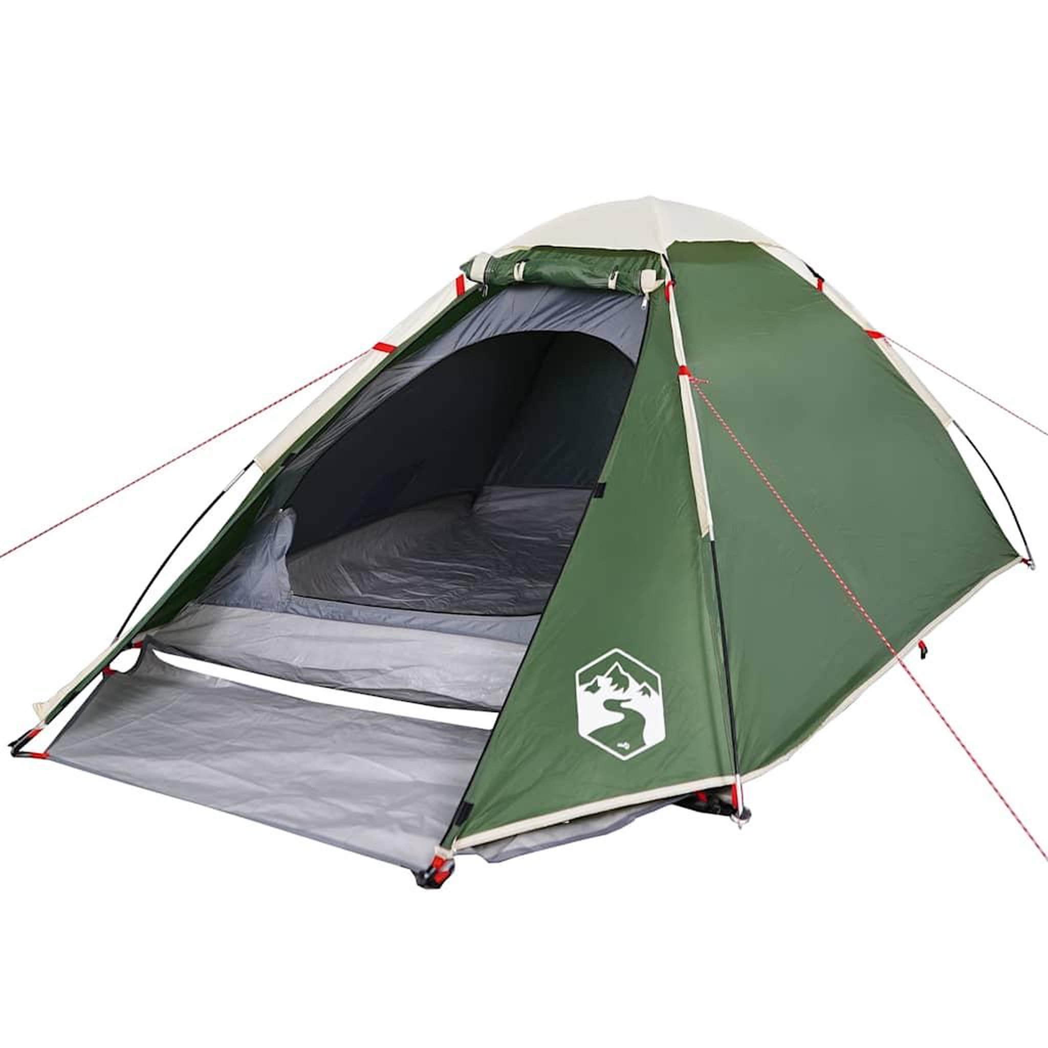 Voir la diapositive 4 : VIDAXL Tente de camping a dome 4 personnes vert impermeable