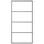 Voir la diapositive 2 : VIDAXL Porte coulissante Aluminium et verre ESG 102,5x205 cm Noir