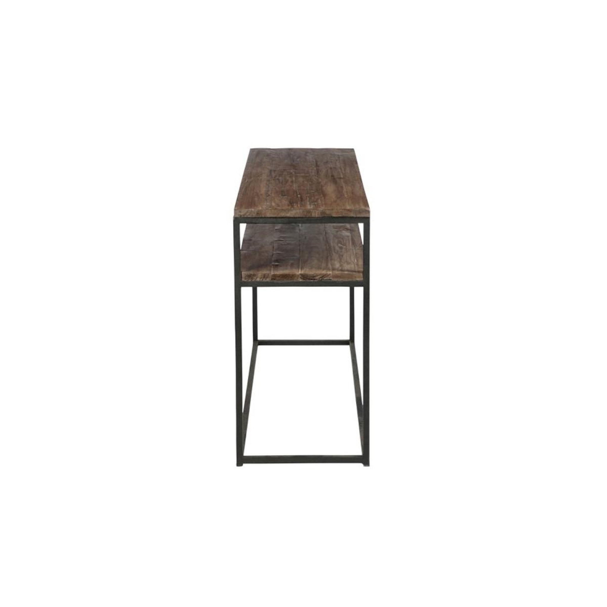 Voir la diapositive 3 : J-LINE Console en bois 2 niveaux  cassidy  120cm naturel