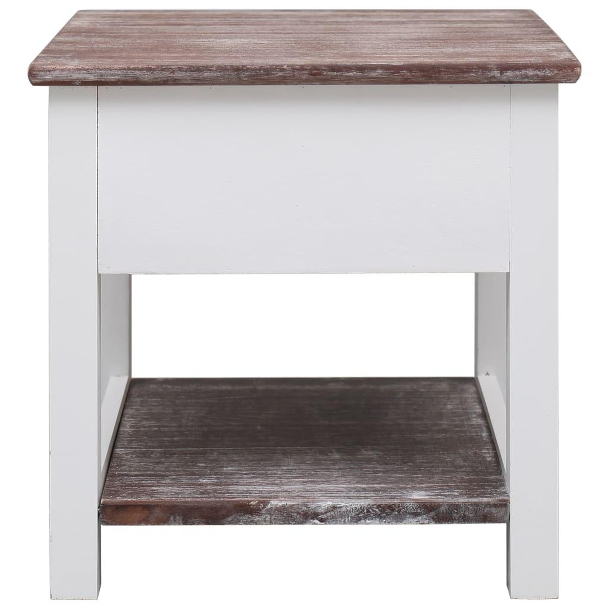 Voir la diapositive 3 : VIDAXL Table d'appoint Marron 40x40x40 cm Bois de Paulownia