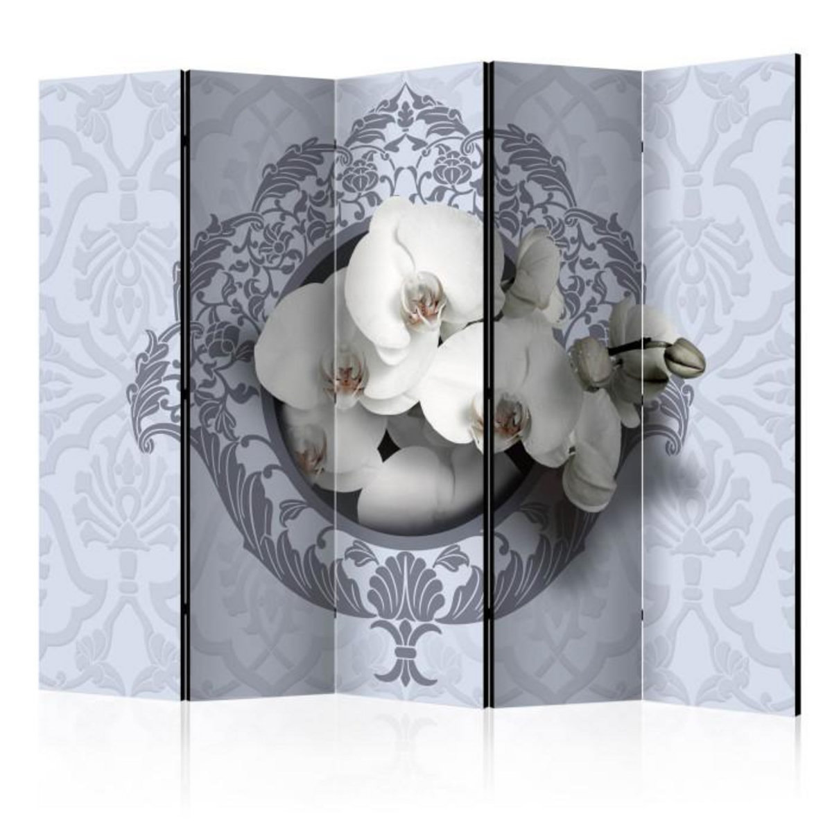 Paris Prix Paravent 5 Volets  Orchids : Royal Pattern  172x225cm