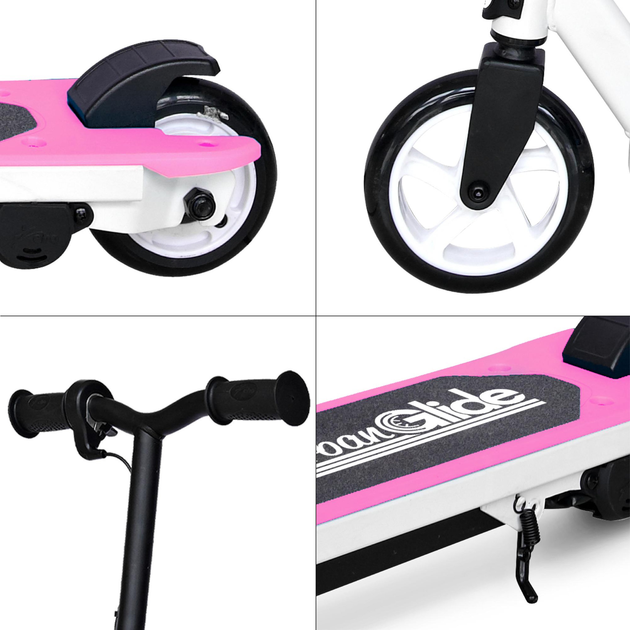 Voir la diapositive 6 : URBANGLIDE Trottinette électrique enfant ride 55 rose – moteur 30w - 10 km/h - autonomie jusqu'a 40 min - 3-8 ans