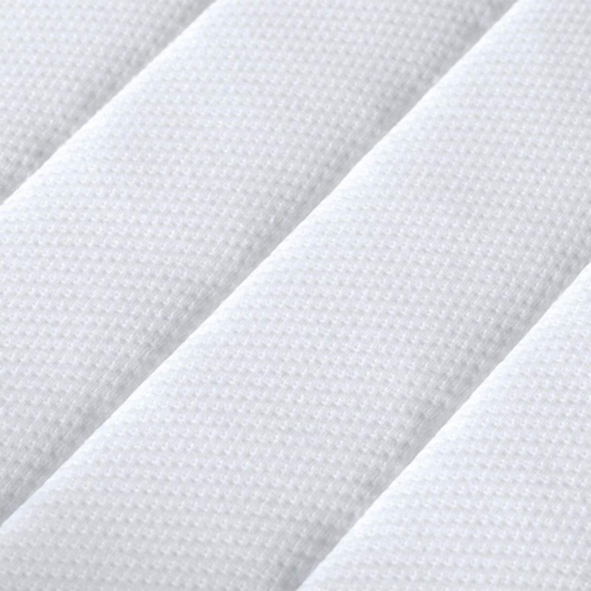 IDLITERIE Surmatelas 100% latex 3 zones déhoussable, lavable, toucher doux