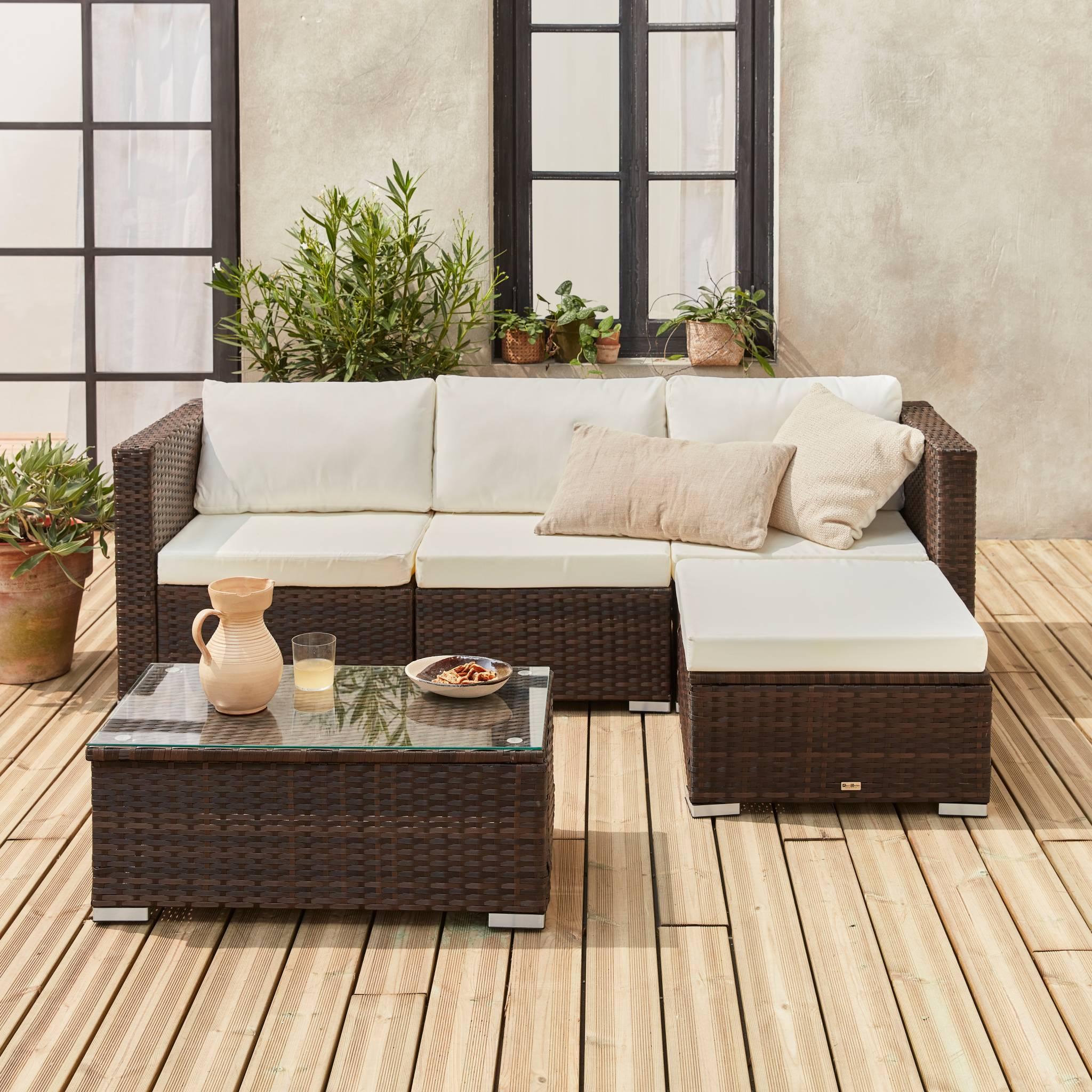 Voir la diapositive 2 : SWEEEK Salon de jardin en résine pour 4 personnes - Torino