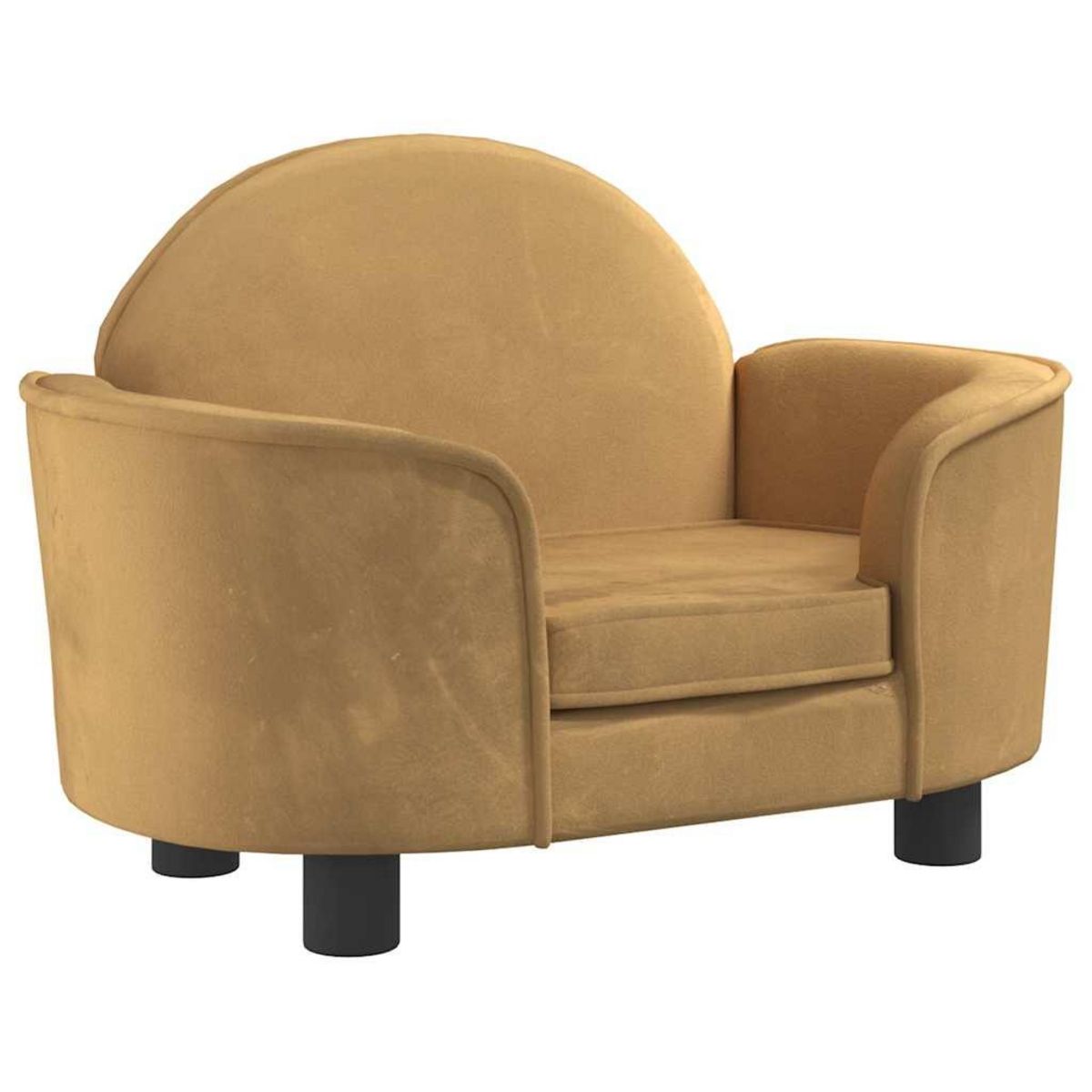 VIDAXL Lit pour chien marron 66x40x45 cm velours