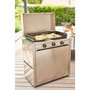Voir la diapositive 2 : FORGE ADOUR Couvercle plancha INOX MODERN 75 CHARNIERES