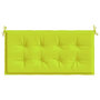 Voir la diapositive 4 : VIDAXL Coussin de banc de jardin vert brillant 100x50x3cm tissu oxford