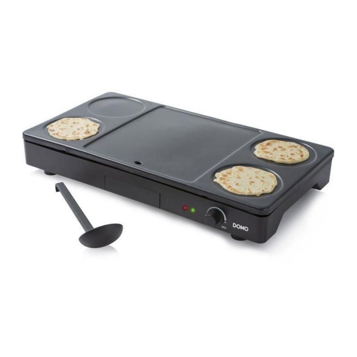 Domo Set mini woks, crêpière et gril 1000w noir - do8712w