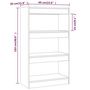 Voir la diapositive 6 : VIDAXL Bibliotheque/separateur de piece blanc bois d'ingenierie