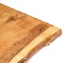 VIDAXL Dessus de table Bois d'acacia massif 100x(50-60)x3,8 cm